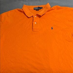 Polo by Ralph Lauren Men's Bright Orange Polo Shirt